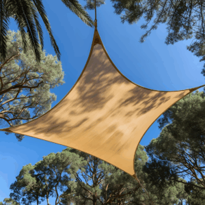 Voile d'ombrage perméable "Access" 185g/m² - Beige